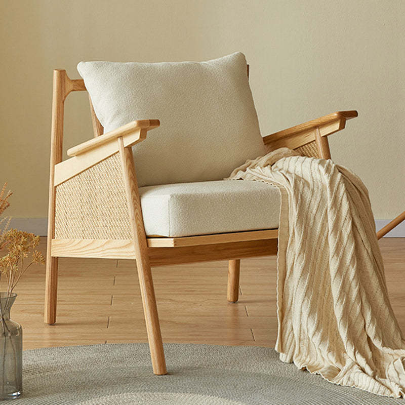 Japanese Rattan Weaving Wood Sofa