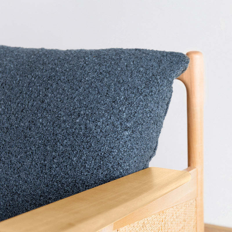 Japanese Rattan Weaving Wood Sofa