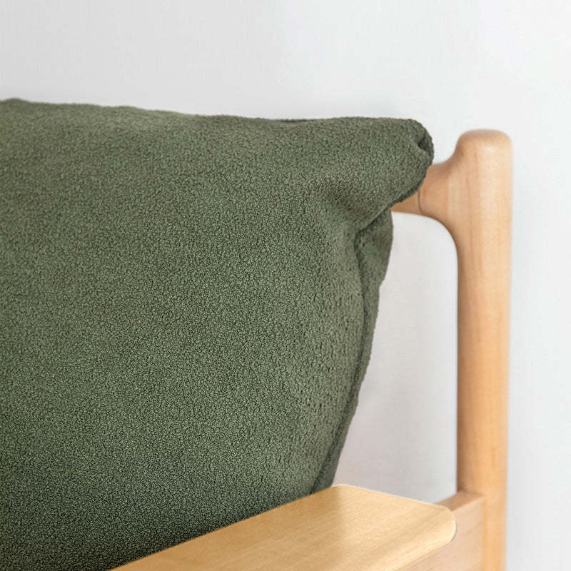 Japanese Rattan Weaving Wood Sofa