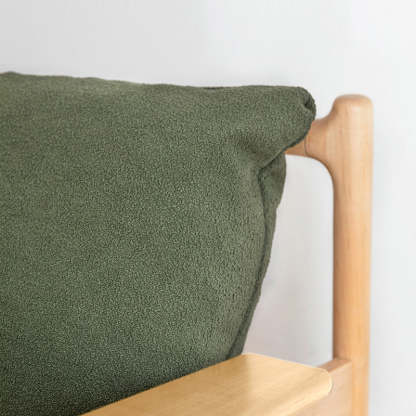 Japanese Rattan Weaving Wood Sofa
