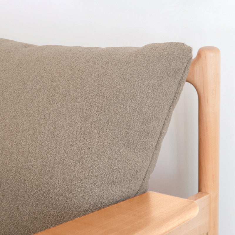 Japanese Rattan Weaving Wood Sofa