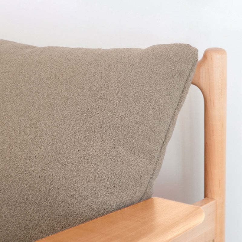 Japanese Rattan Weaving Wood Sofa