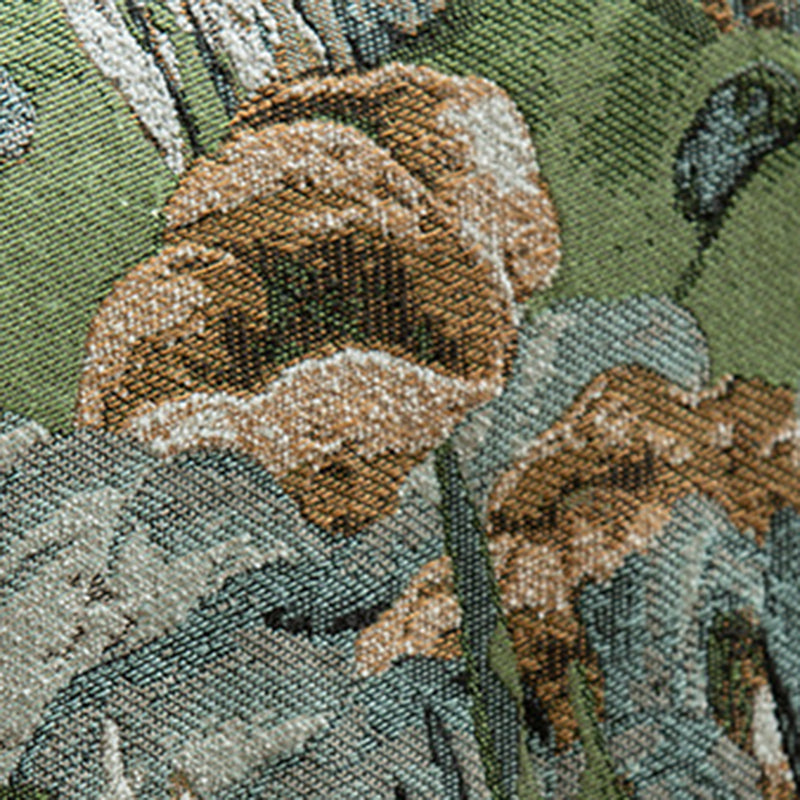 French Oil Painting Fabric Ash Sofa