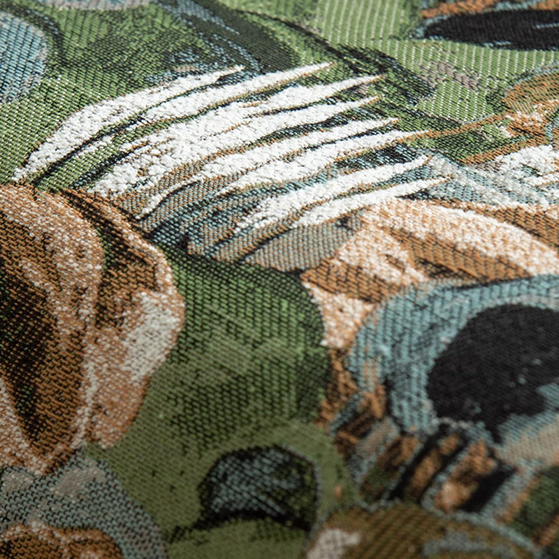 French Oil Painting Fabric Ash Sofa