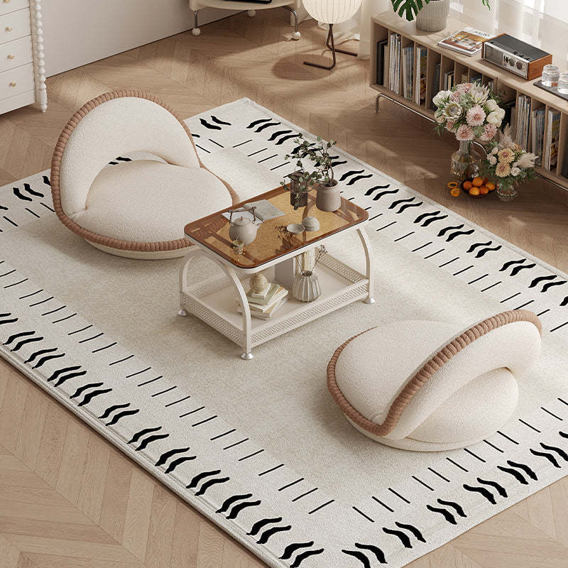 Japanese Rotatable Semicircular Teddy Velvet Tatami Chair