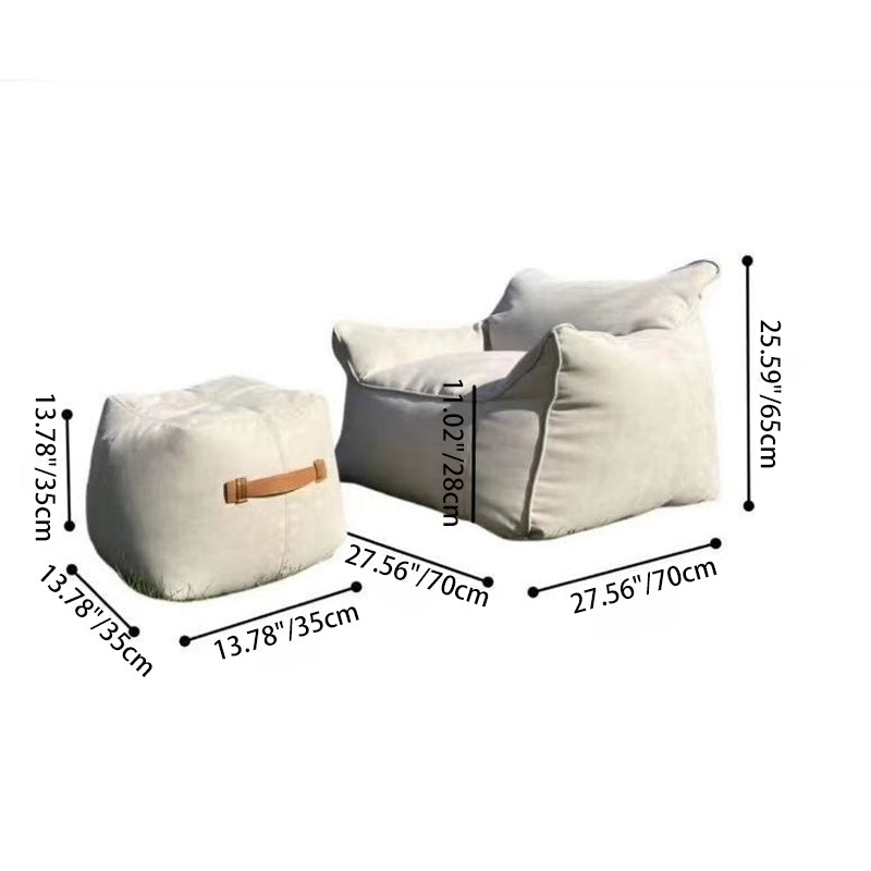 Nordic Little Devil Flannelette Sofa — Gray