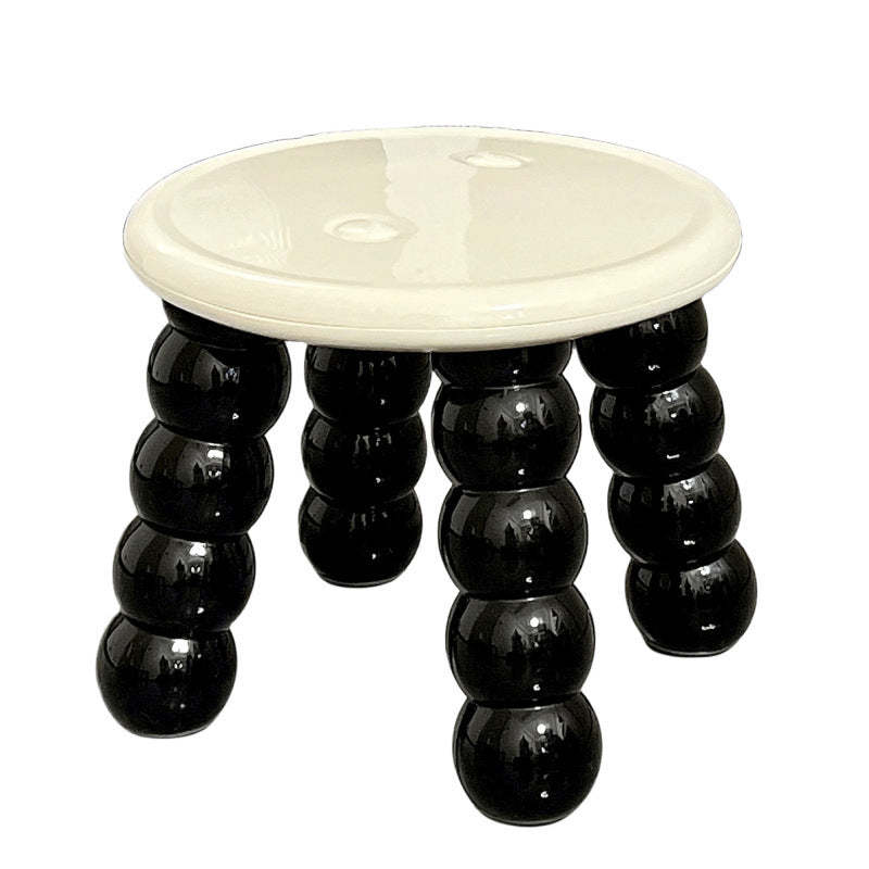 Nordic Caterpillar Legs Plastic Low Stool