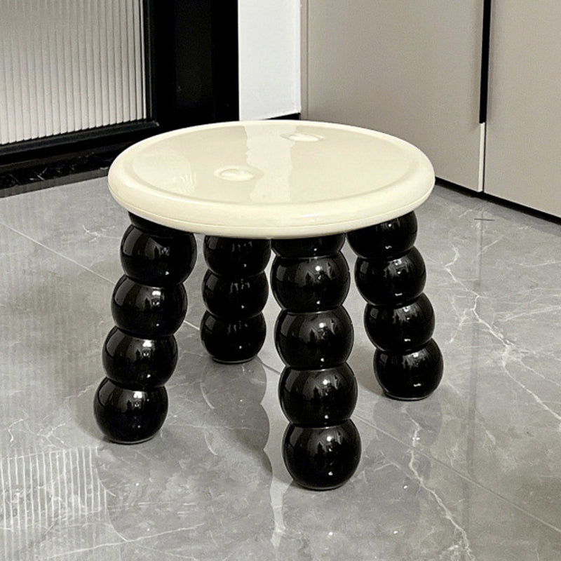 Nordic Caterpillar Legs Plastic Low Stool
