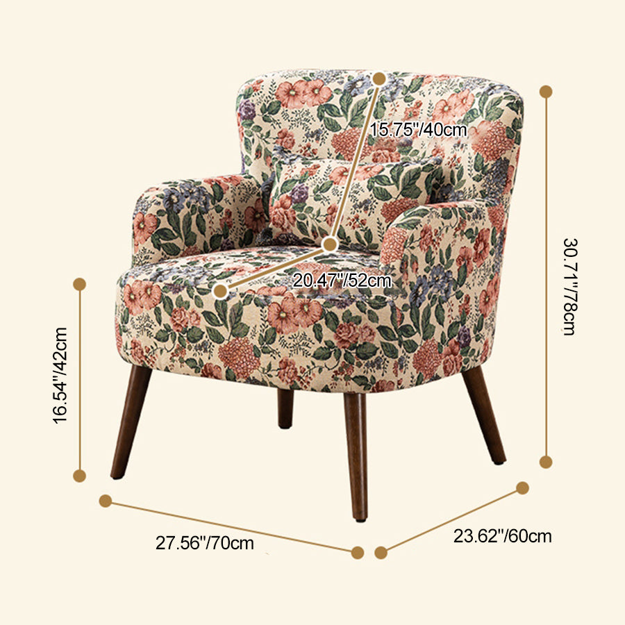 French Steel Wood Fabric Sofa — D