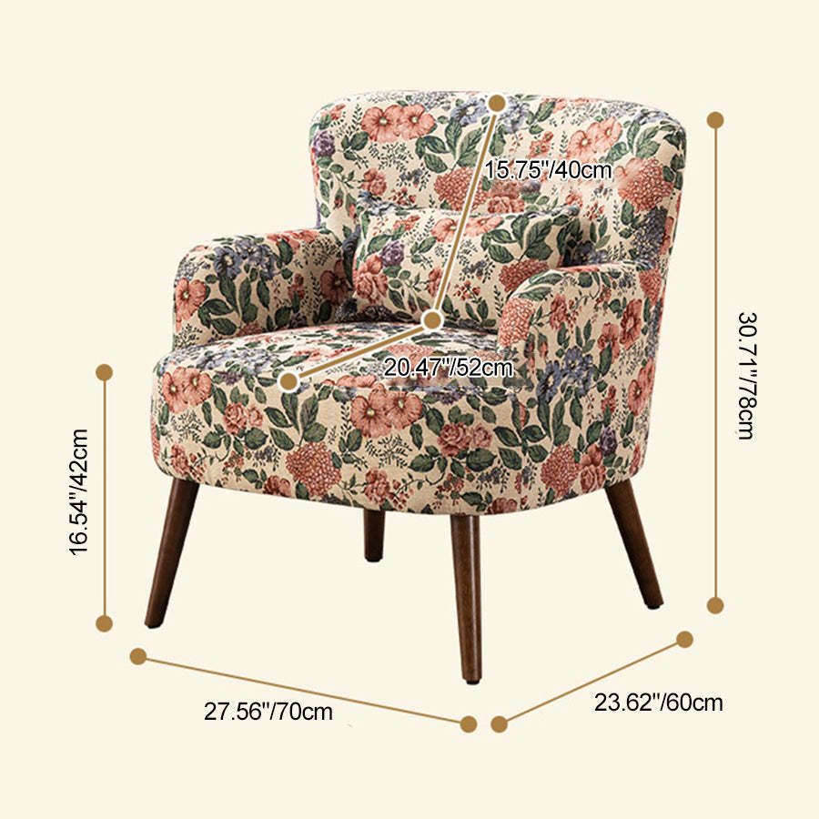 French Steel Wood Fabric Sofa — D