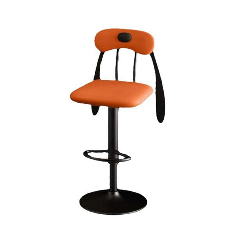 Puppy Shape Leather Steel Bar Stool
