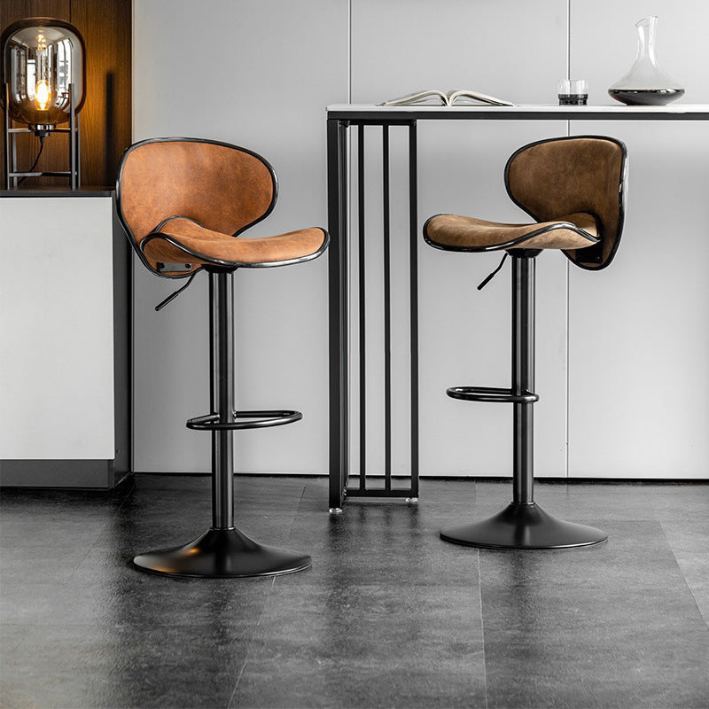 Scandinavian Tech Fabric Iron Bar Stool