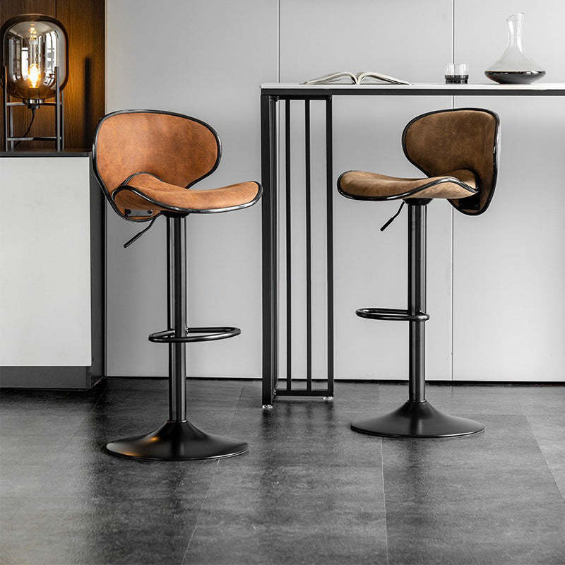 Scandinavian Tech Fabric Iron Bar Stool