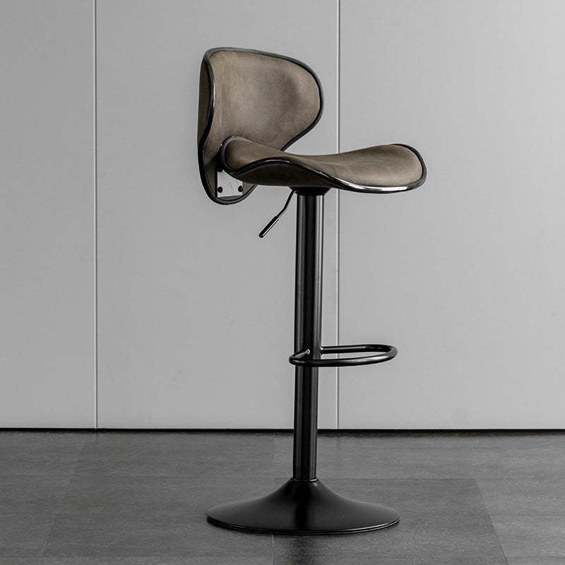 Nordic tech bar & counter stools in iron fabric wood