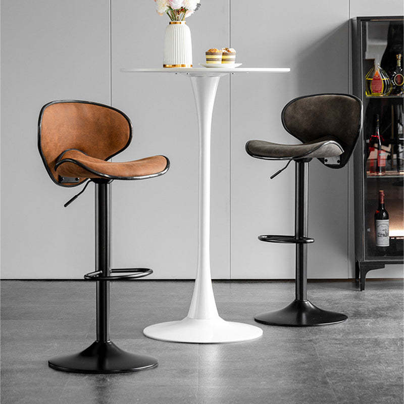 Scandinavian Tech Fabric Iron Bar Stool