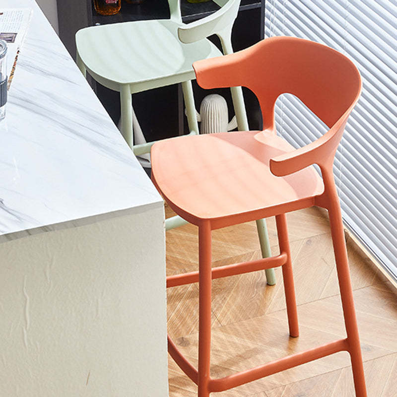 Nordic Macaron Waterproof Bar Stool — Gray