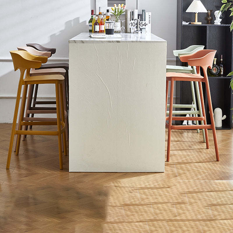 Nordic Macaron Waterproof Bar Stool — Green