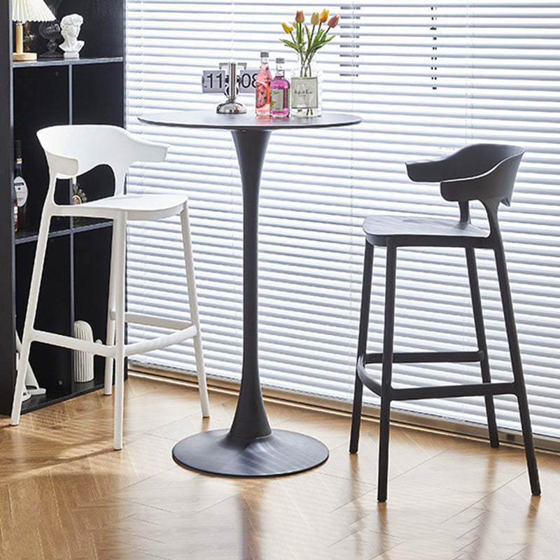 Nordic Macaron Waterproof Bar Stool — Brown