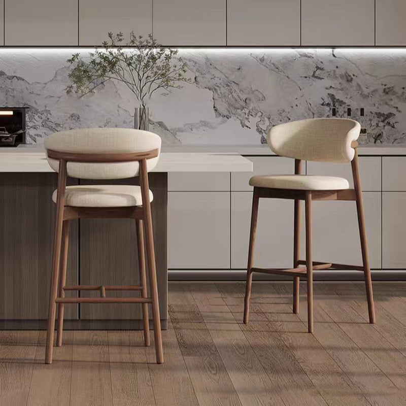 Contemporary Solid Wood Bar Stool