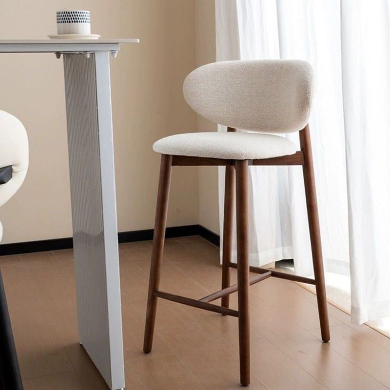 Contemporary Solid Wood Bar Stool