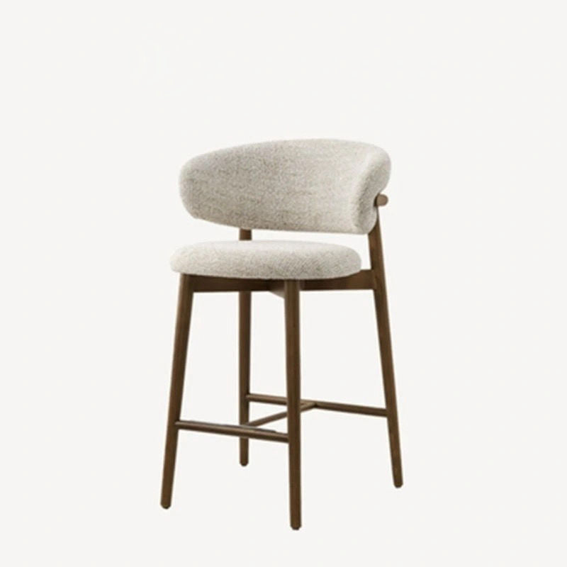 Contemporary Solid Wood Bar Stool