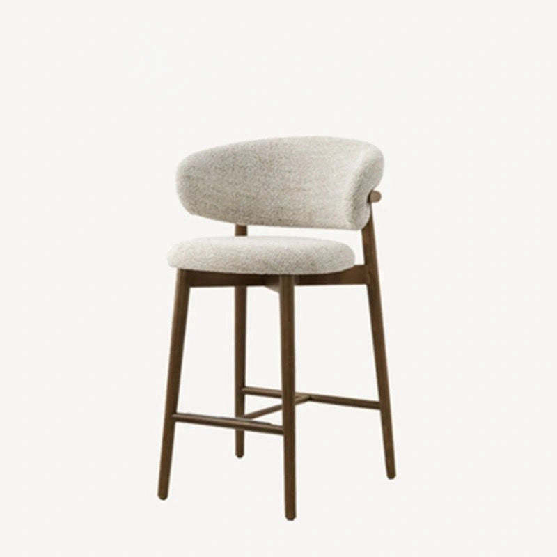 Contemporary Solid Wood Bar Stool