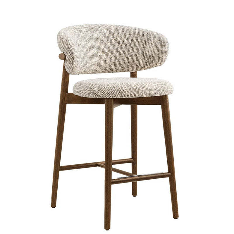 Contemporary Solid Wood Bar Stool