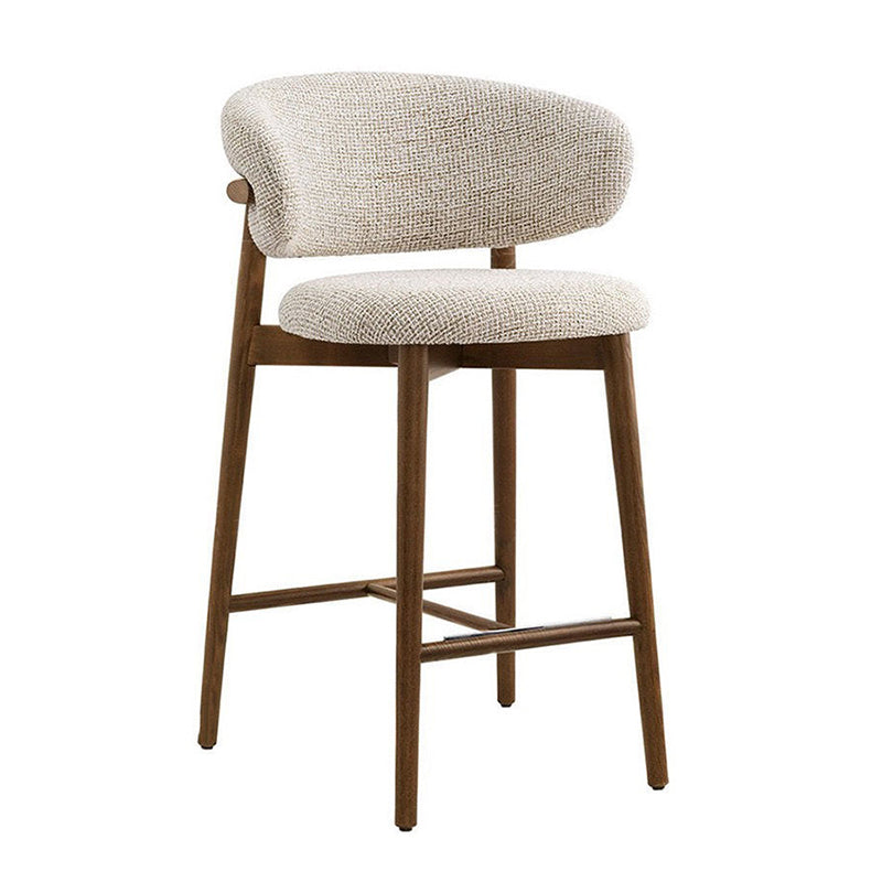 Contemporary Solid Wood Bar Stool