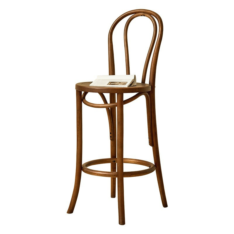 Japanese Curve Beech Bar Stool
