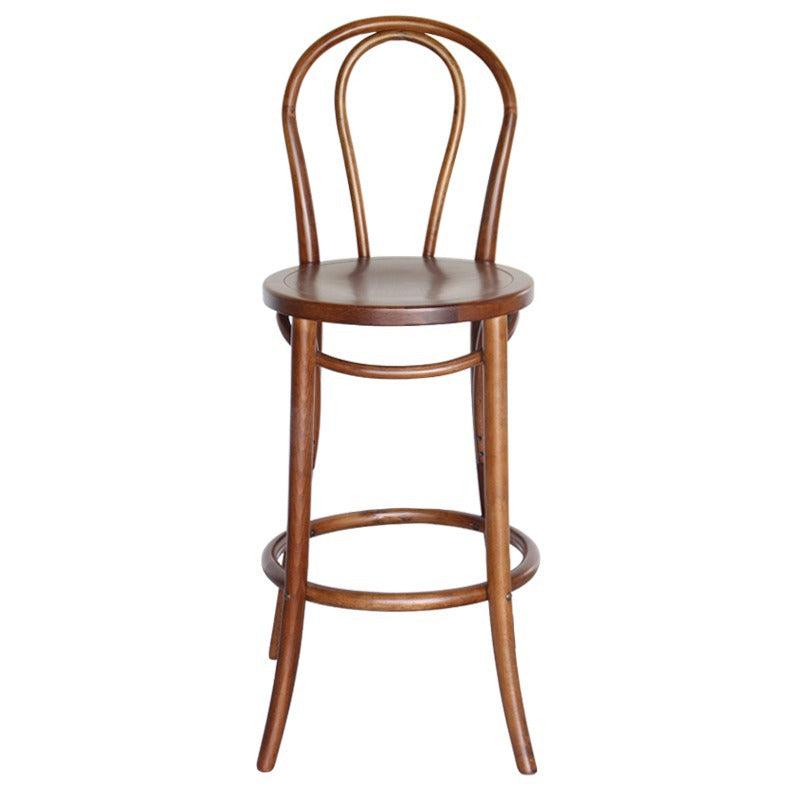 Japanese Curve Beech Bar Stool