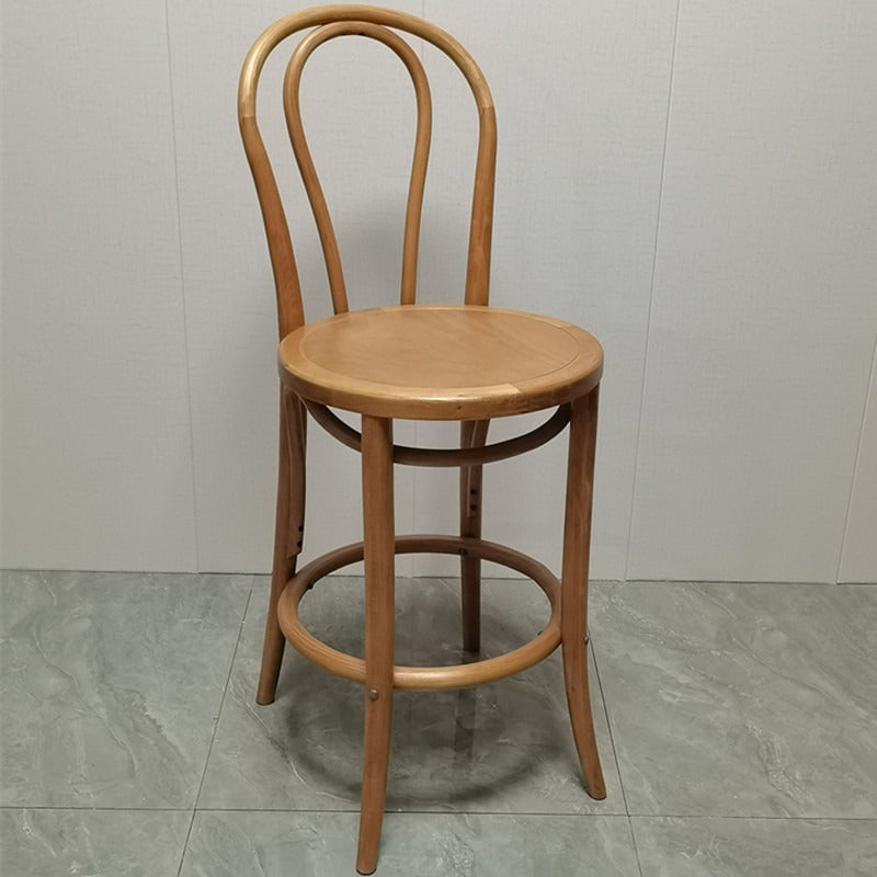 Japanese Curve Beech Bar Stool