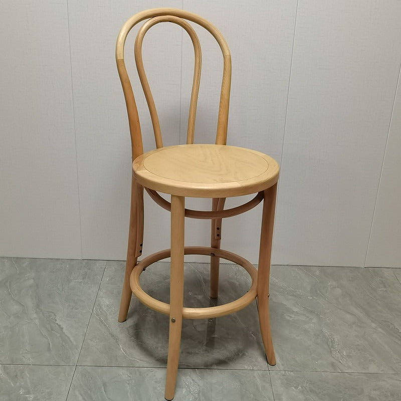 Japanese Curve Beech Bar Stool