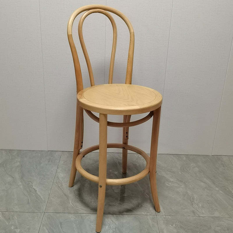 Japanese Curve Beech Bar Stool