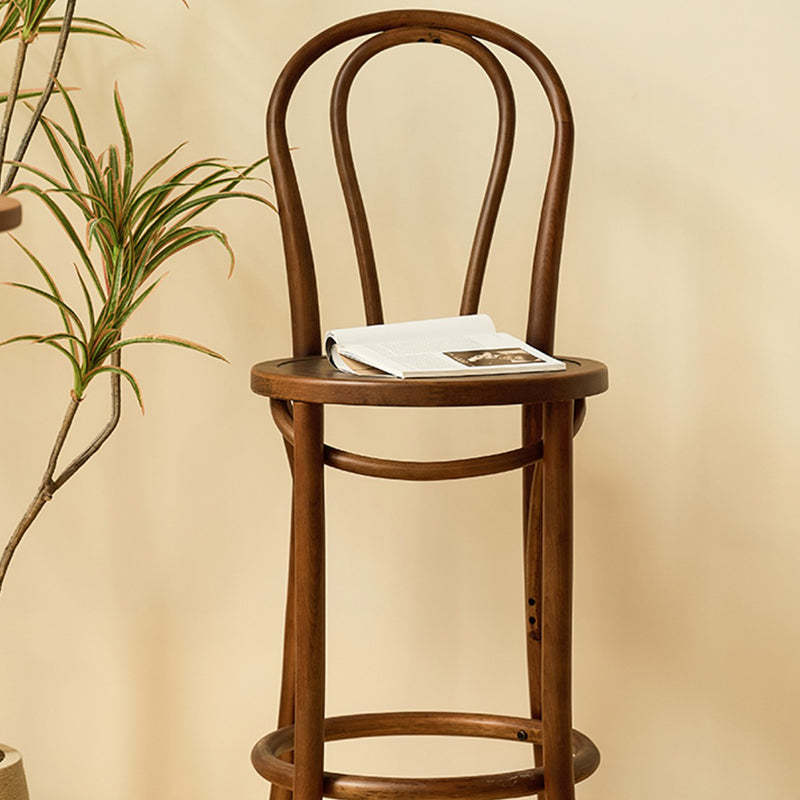 Japanese Curve Beech Bar Stool