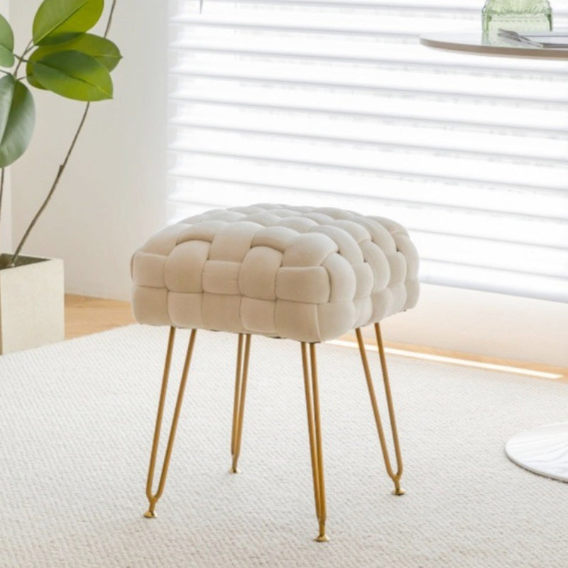 Nordic Flannelette Steel Cotton Footstool