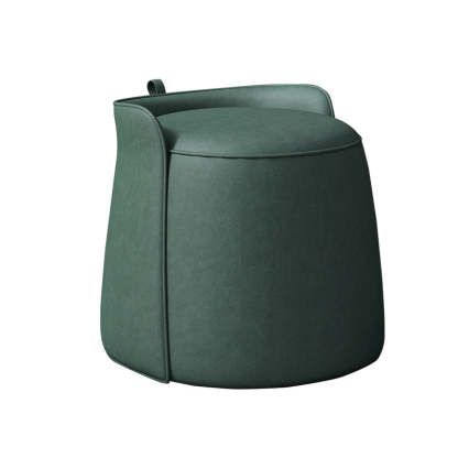 Nordic Tech Fabric Rotatable Backless Vanity Stool