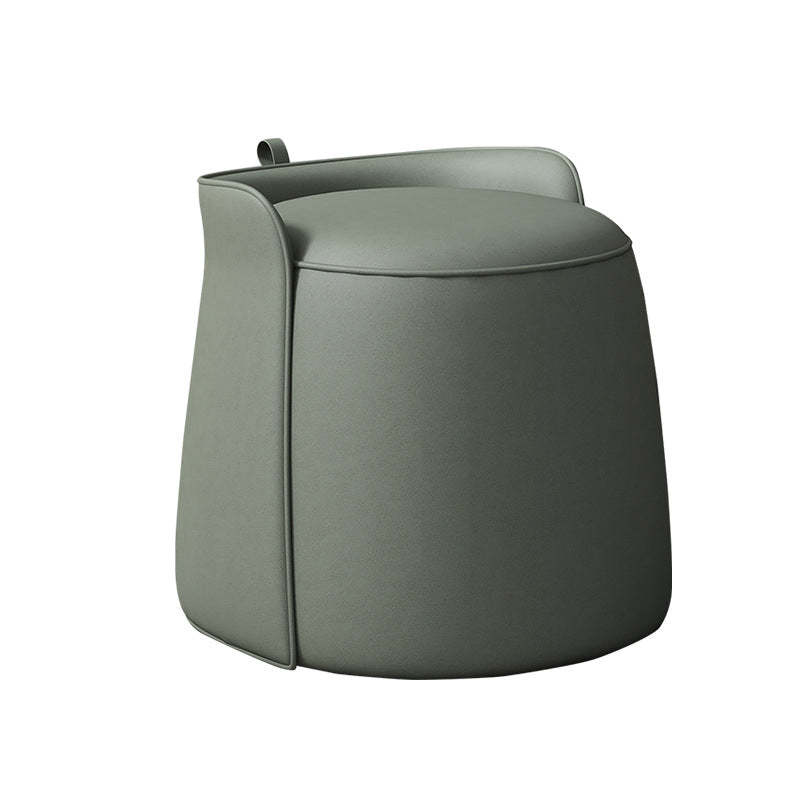 Nordic Tech Fabric Rotatable Backless Vanity Stool