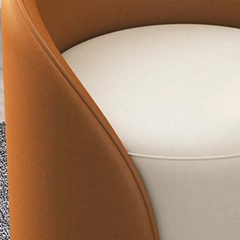 Nordic Cylinder Leather Wood Vanity Stool