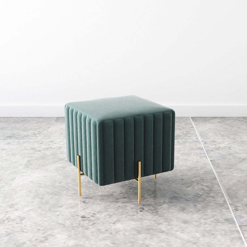 Nordic Iron Flannelette Footstool — Long / Pink