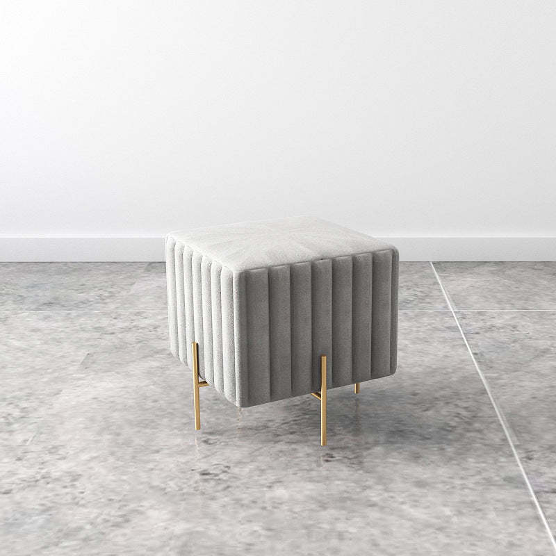 Nordic Iron Flannelette Footstool — Long / Blue