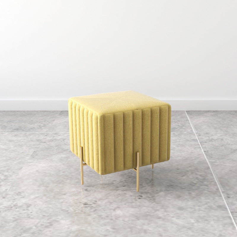 Nordic Iron Flannelette Footstool — Long / Dark Green