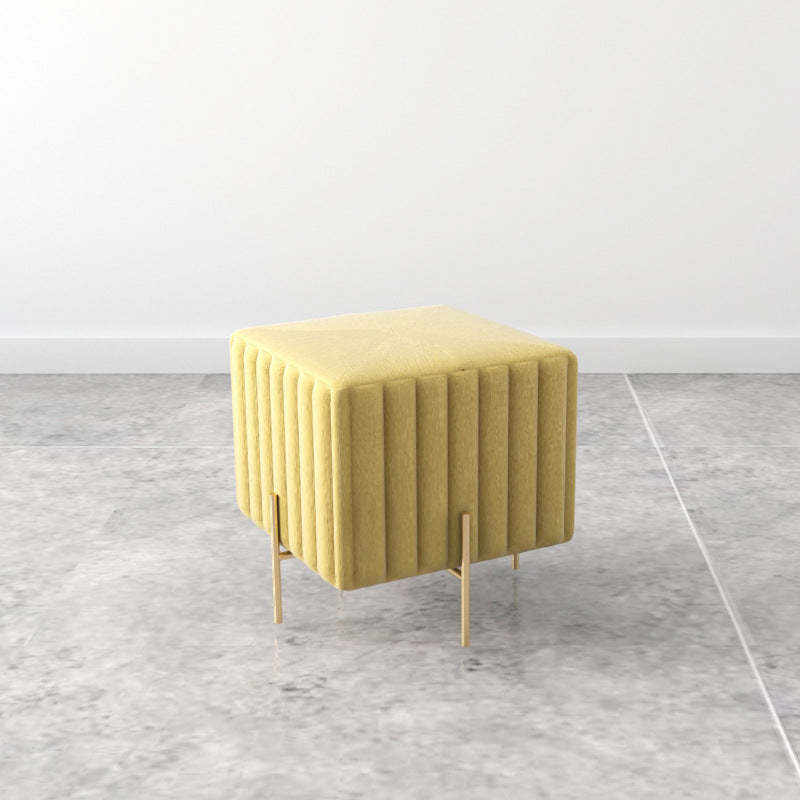 Nordic Iron Flannelette Footstool — Long / Dark Green