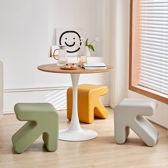 Arrow-Shape Footstool