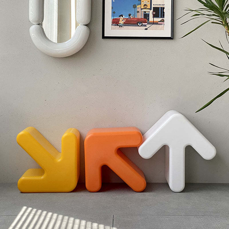Arrow-Shape Footstool
