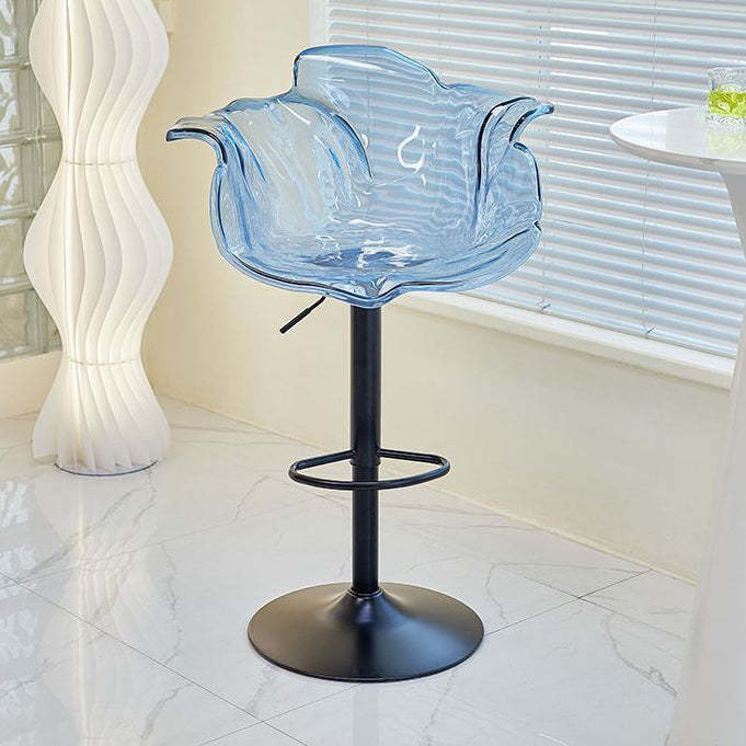 Nordic Bud Injection Iron Bar Stool — Black Spray Paint / Smoke Gray