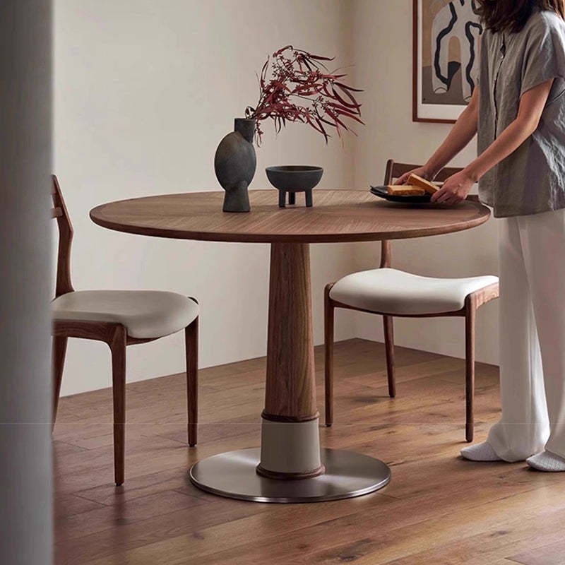 Retro Leather Ash Dining Chair