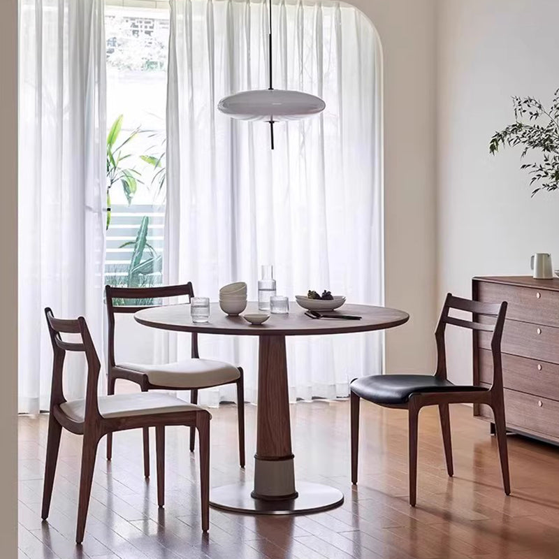 Retro Leather Ash Dining Chair