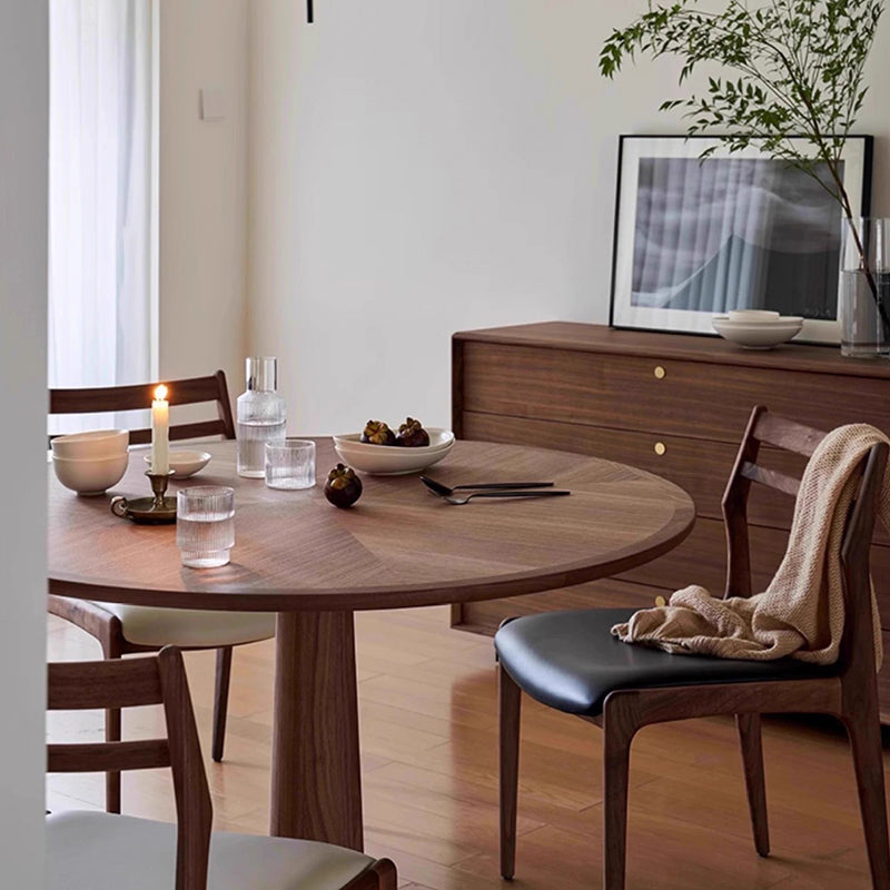 Retro Leather Ash Dining Chair
