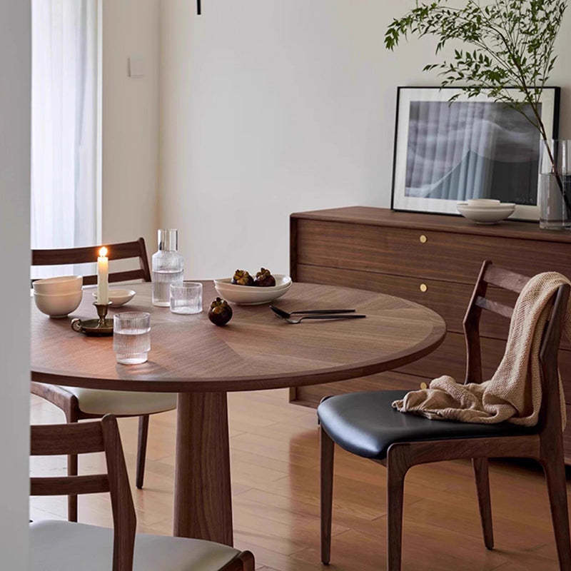 Retro Leather Ash Dining Chair