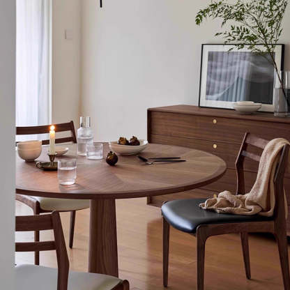 Retro Leather Ash Dining Chair